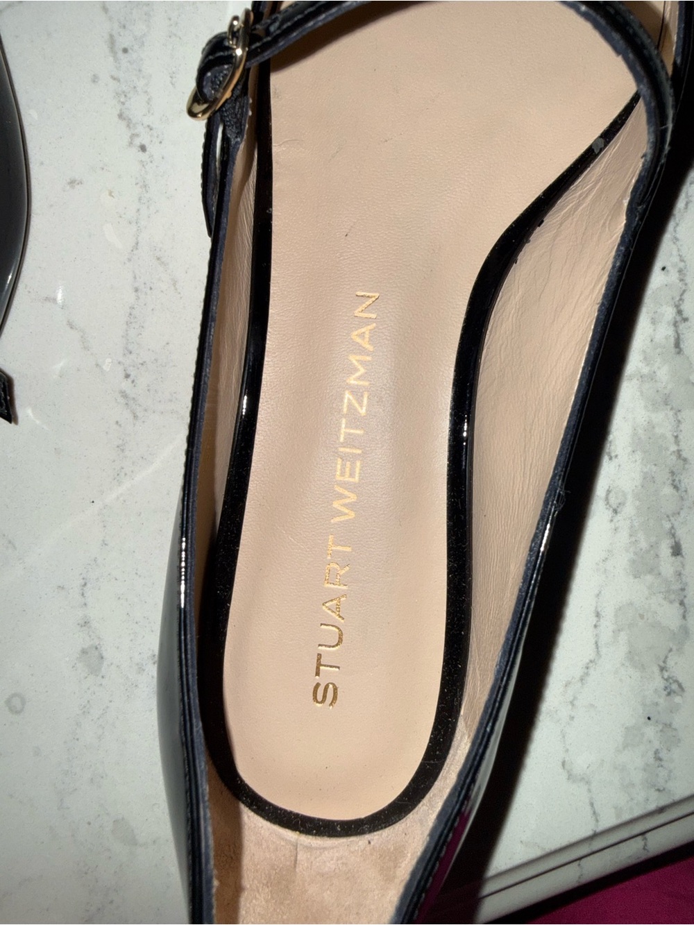 New in Box Stuart Weitzman Emilia Mary Jane Flat - Picture 7 of 10